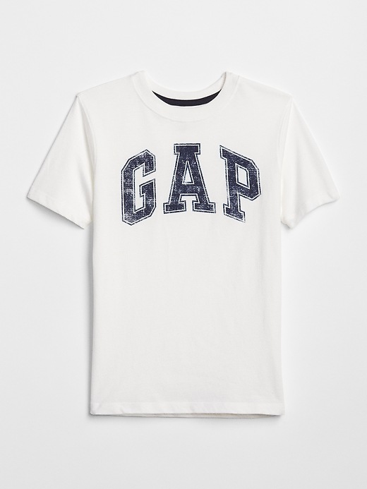 View large product image 1 of 1. Kids Distressed Gap Logo Graphic Tee