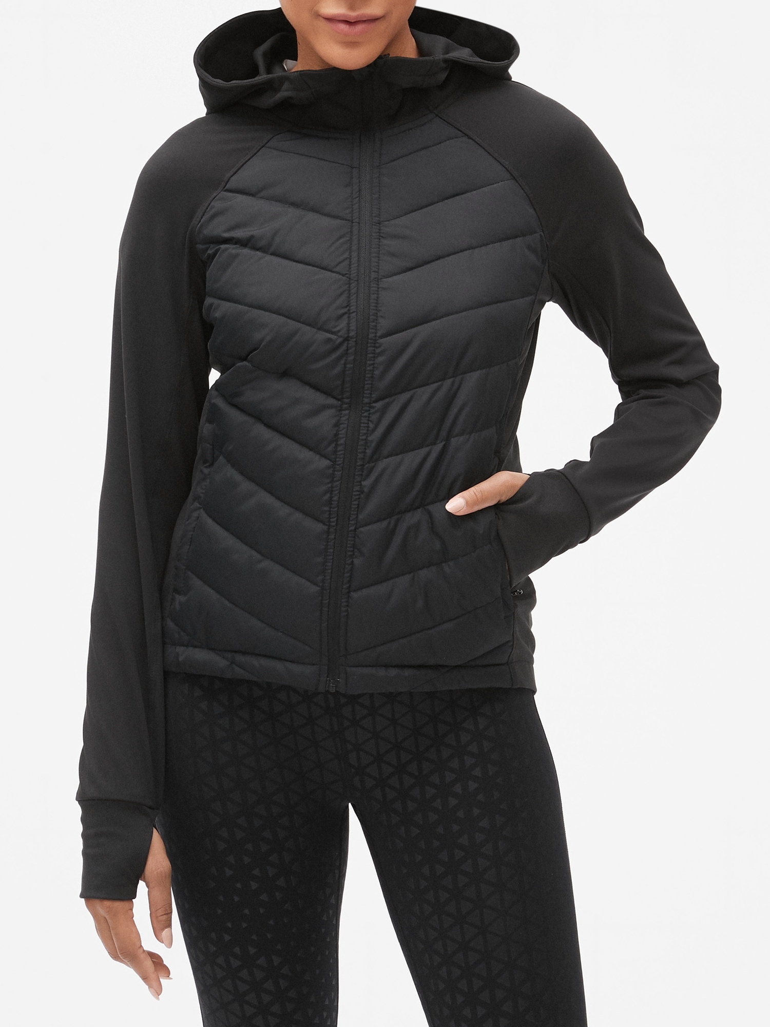 GapFit QuiltedPanel Jacket Gap Factory