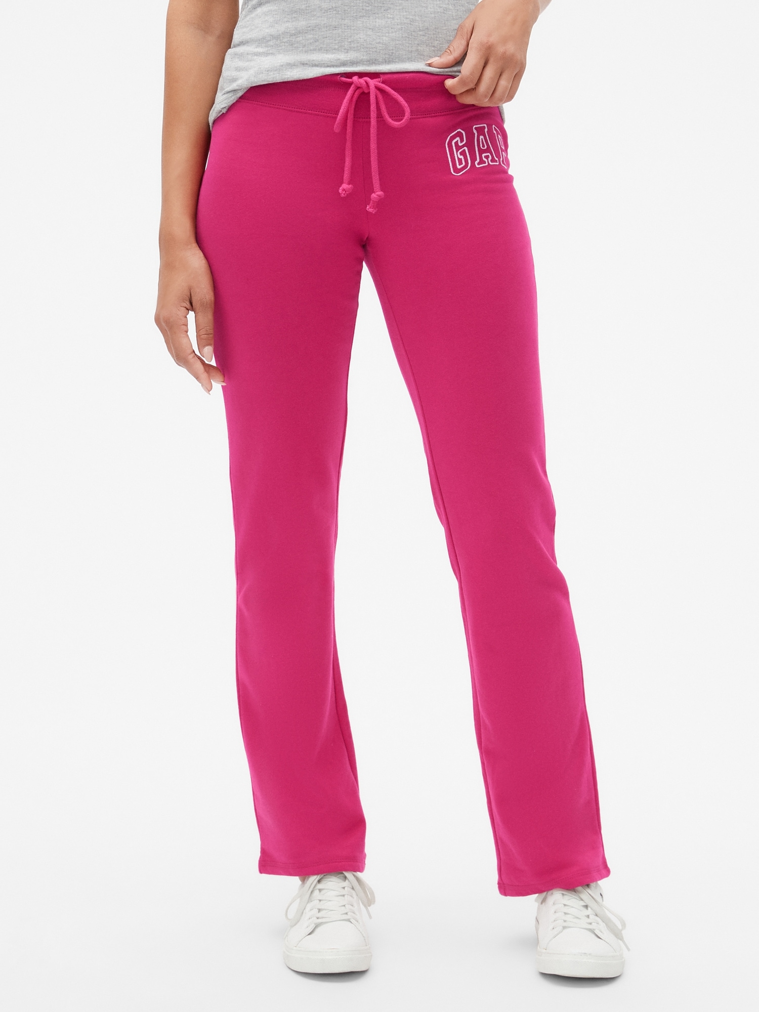 gap logo fleece pants