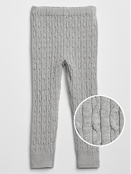 Cable-Knit Sweater Leggings