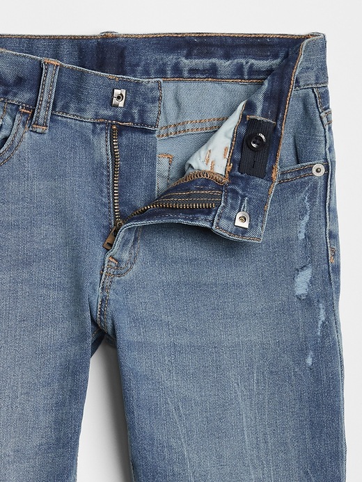 Image number 4 showing, Kids Destructed Straight Jeans with Stretch