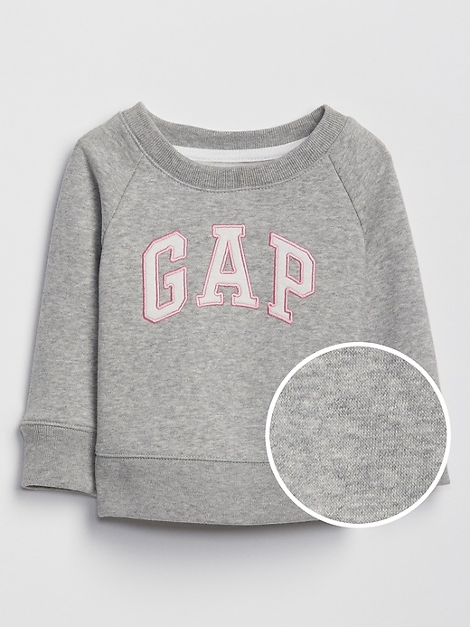 View large product image 1 of 1. babyGap Raglan Gap Logo Pullover