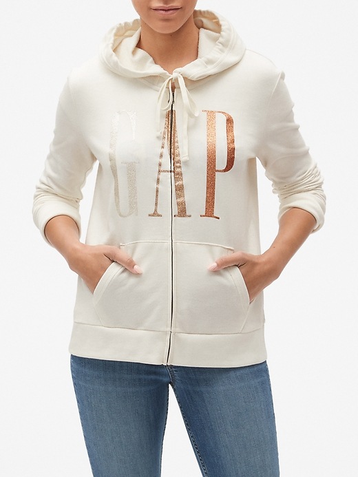 Glitter Gap Logo Full-Zip Hoodie | Gap Factory