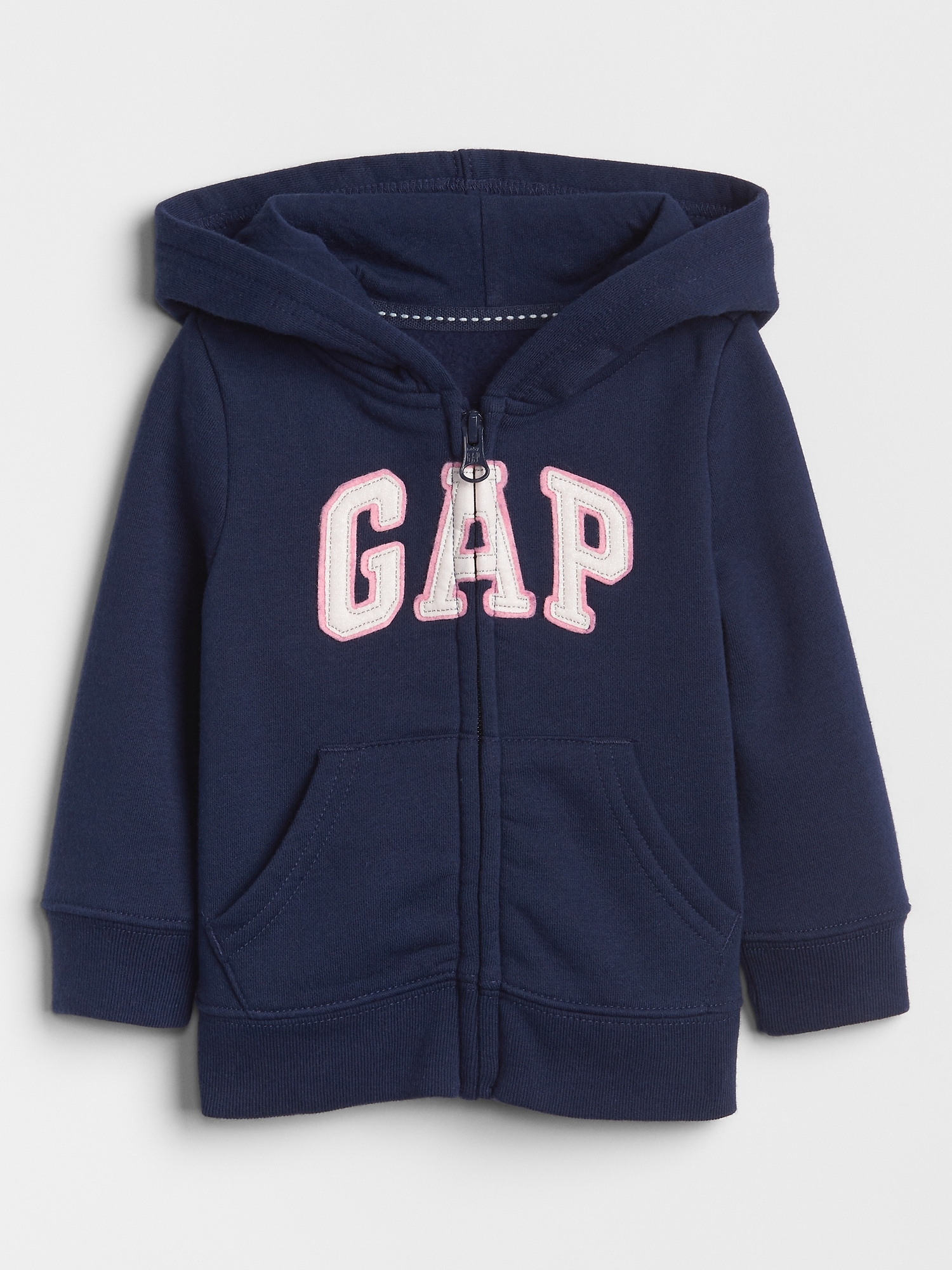 Baby Gap Logo Zip Hoodie Sweatshirt NWT Red Cotton Zip Front 