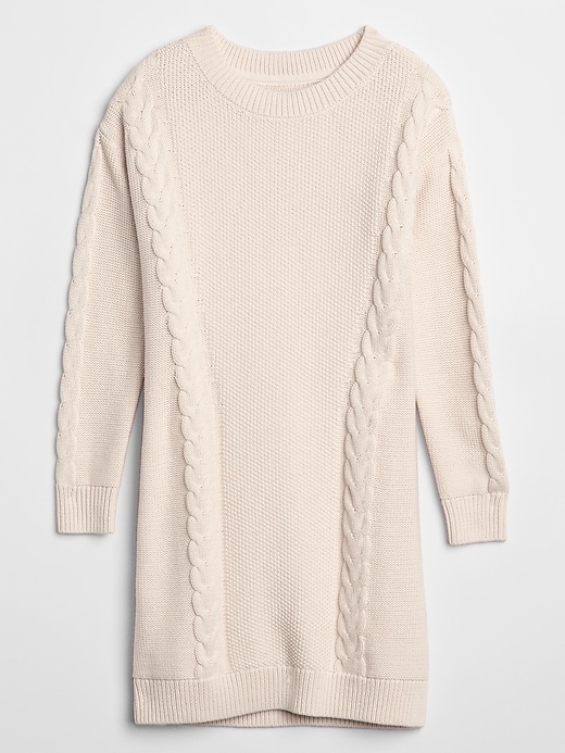 View large product image 1 of 1. Kids Cable-Knit Sweater Dress