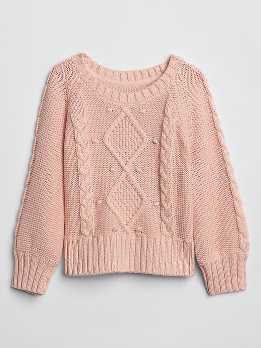 Image number 3 showing, Cable-Knit Crewneck Sweater
