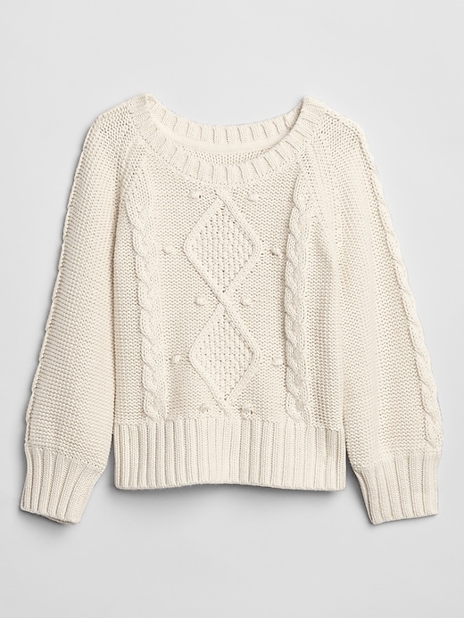 Image number 5 showing, Cable-Knit Crewneck Sweater