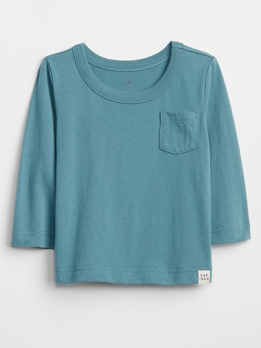 View large product image 1 of 1. Baby Long Sleeve Pocket T-Shirt
