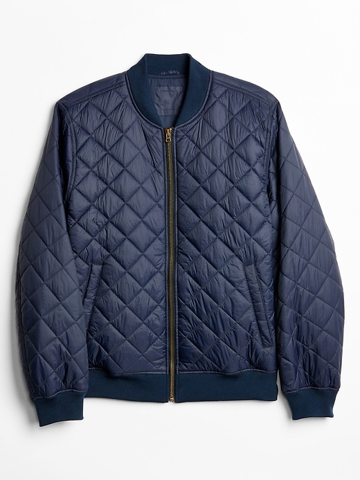 Image number 2 showing, Quilted Bomber Jacket