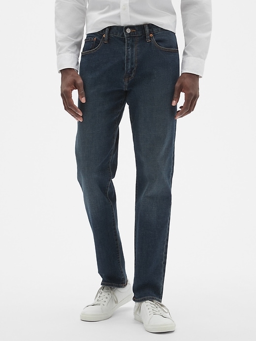 Image number 1 showing, Slim Straight Fit Jeans with GapFlex