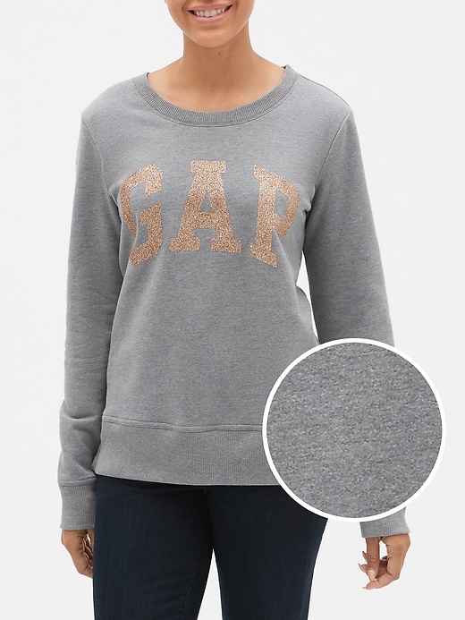 Image number 5 showing, Glitter Arch Logo Pullover Sweatshirt