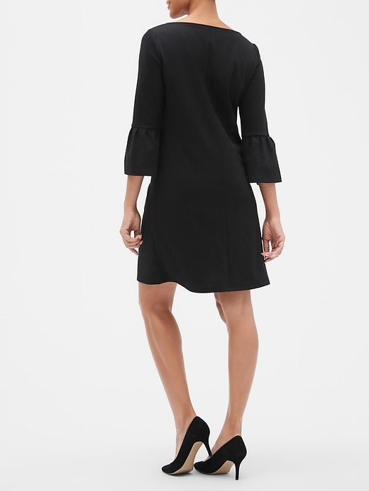 Image number 2 showing, Bell-Sleeve Dress in Ponte