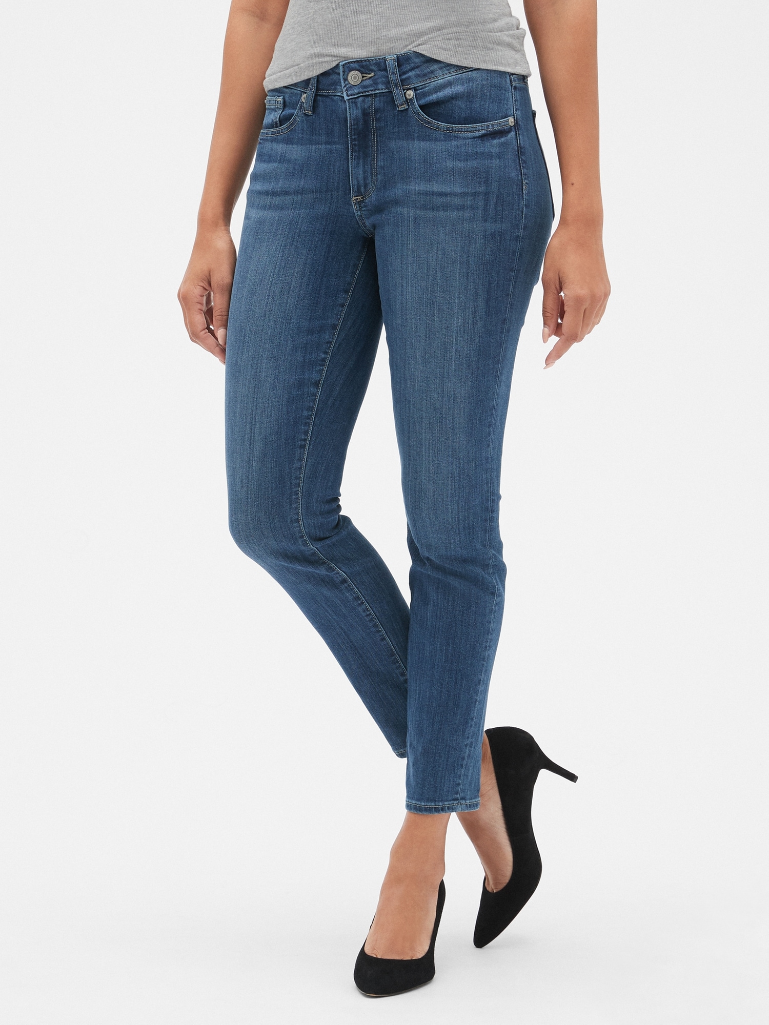 mid rise curvy true skinny jeans