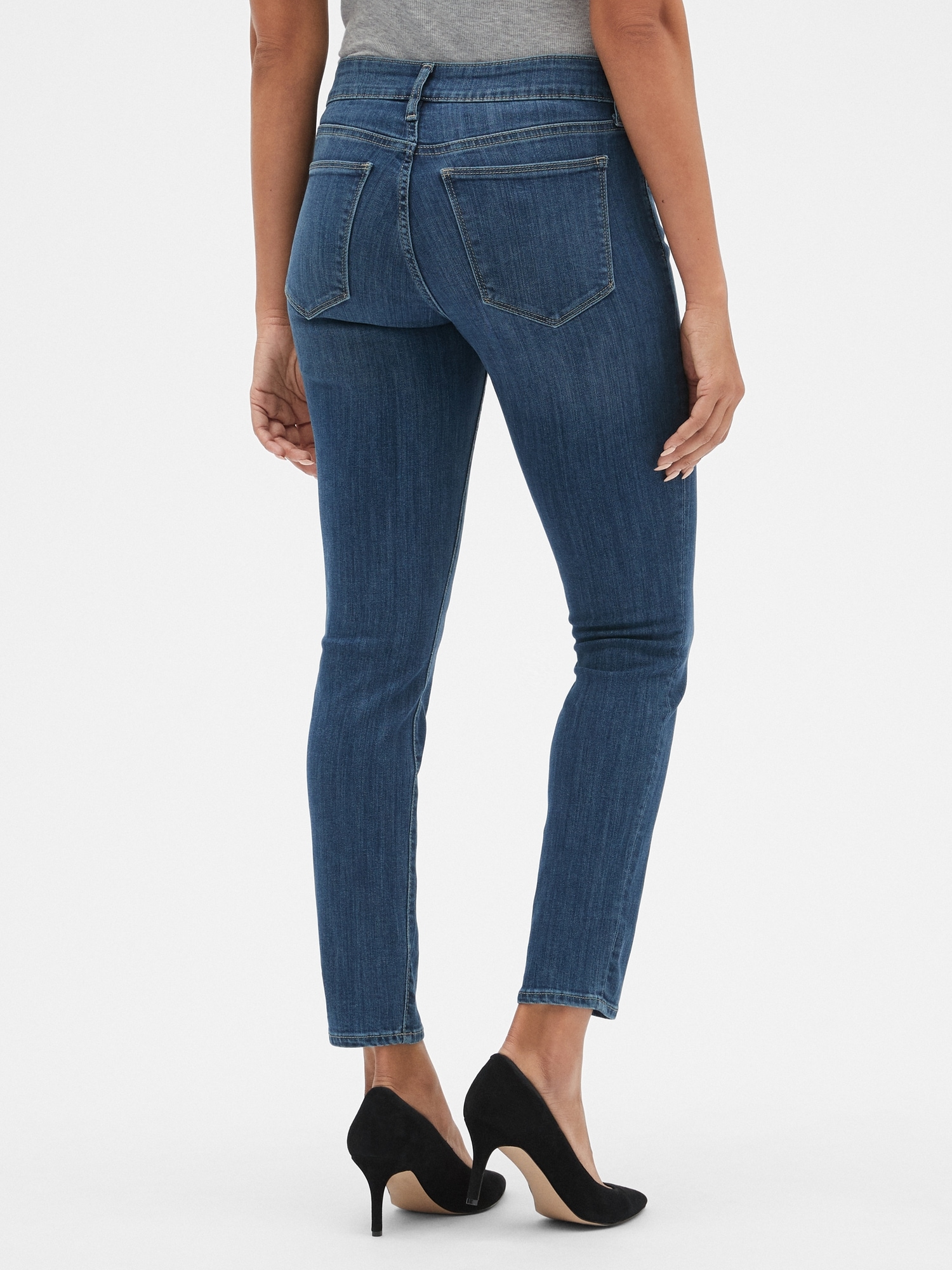 mid rise curvy true skinny jeans