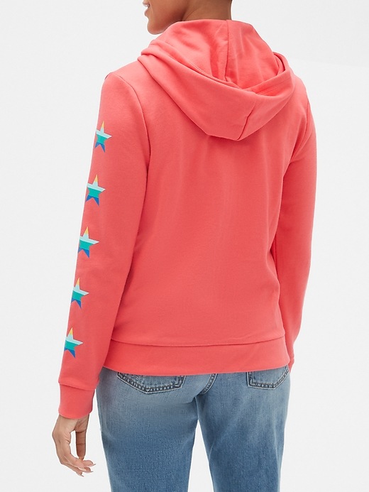 Image number 2 showing, Graphic Zip Hoodie in French Terry