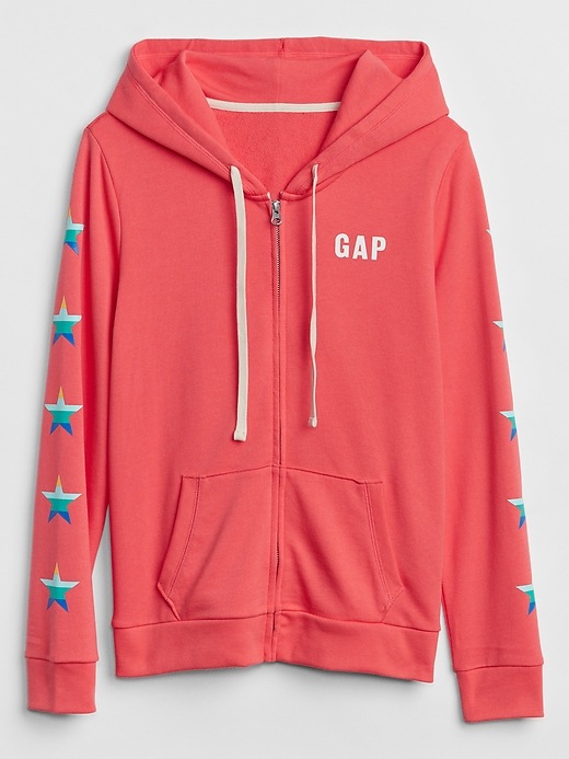 Image number 3 showing, Graphic Zip Hoodie in French Terry