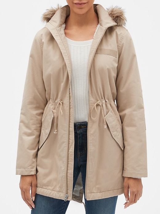 View large product image 1 of 1. Sherpa-Lined Parka