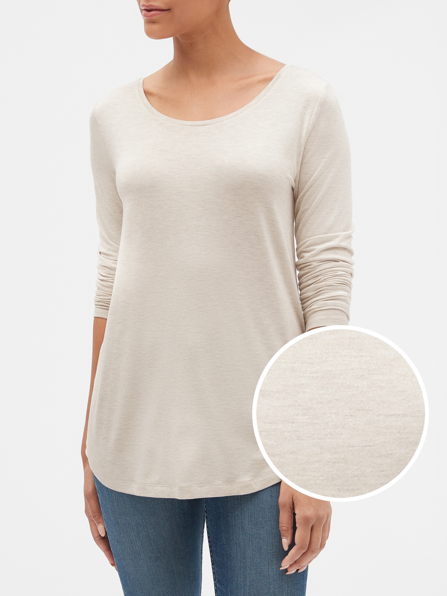 Gap luxe long sleeve tee discount