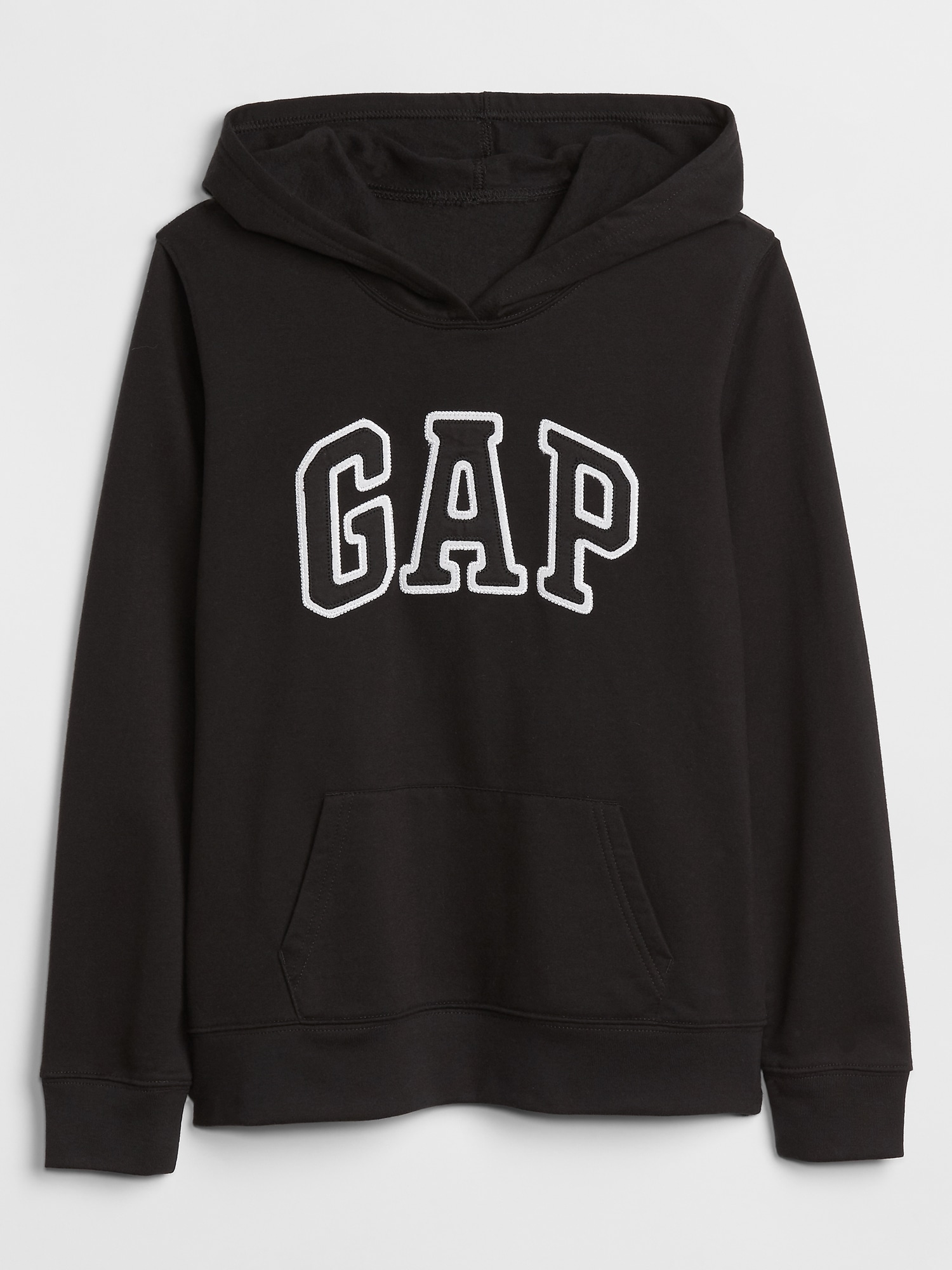 GAP Womens Fleece Arch Logo Pullover Hoodie