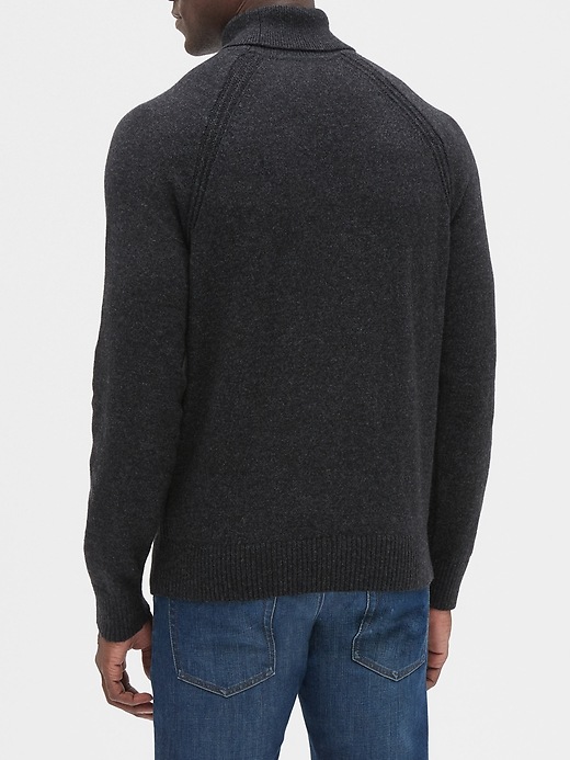 Image number 2 showing, Turtleneck Pullover Sweater in Cotton Blend