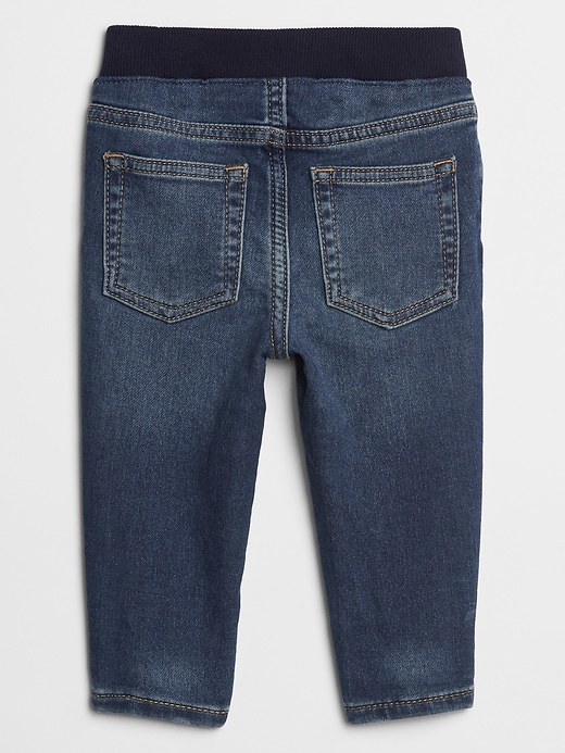 Baby Pull-On Slim Fit Jeans With Washwell