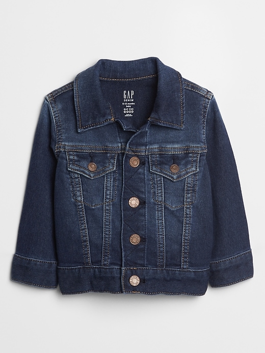 Baby Icon Denim Jacket With Washwell 