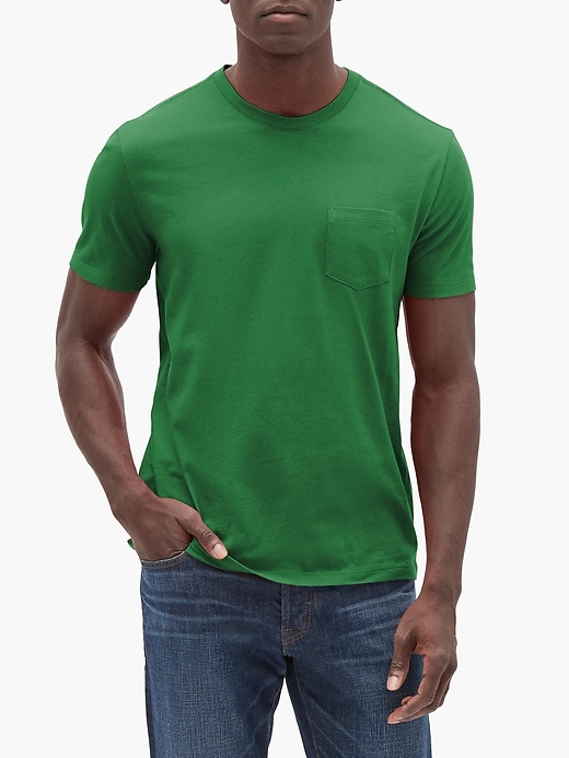 View large product image 1 of 1. Everyday Crewneck Pocket T-Shirt