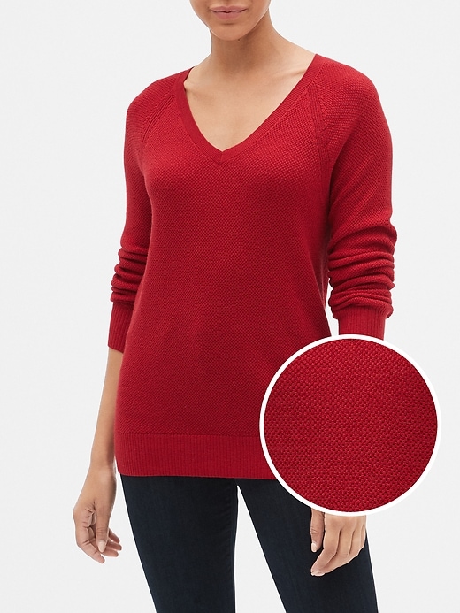 Image number 4 showing, Raglan V-Neck Sweater