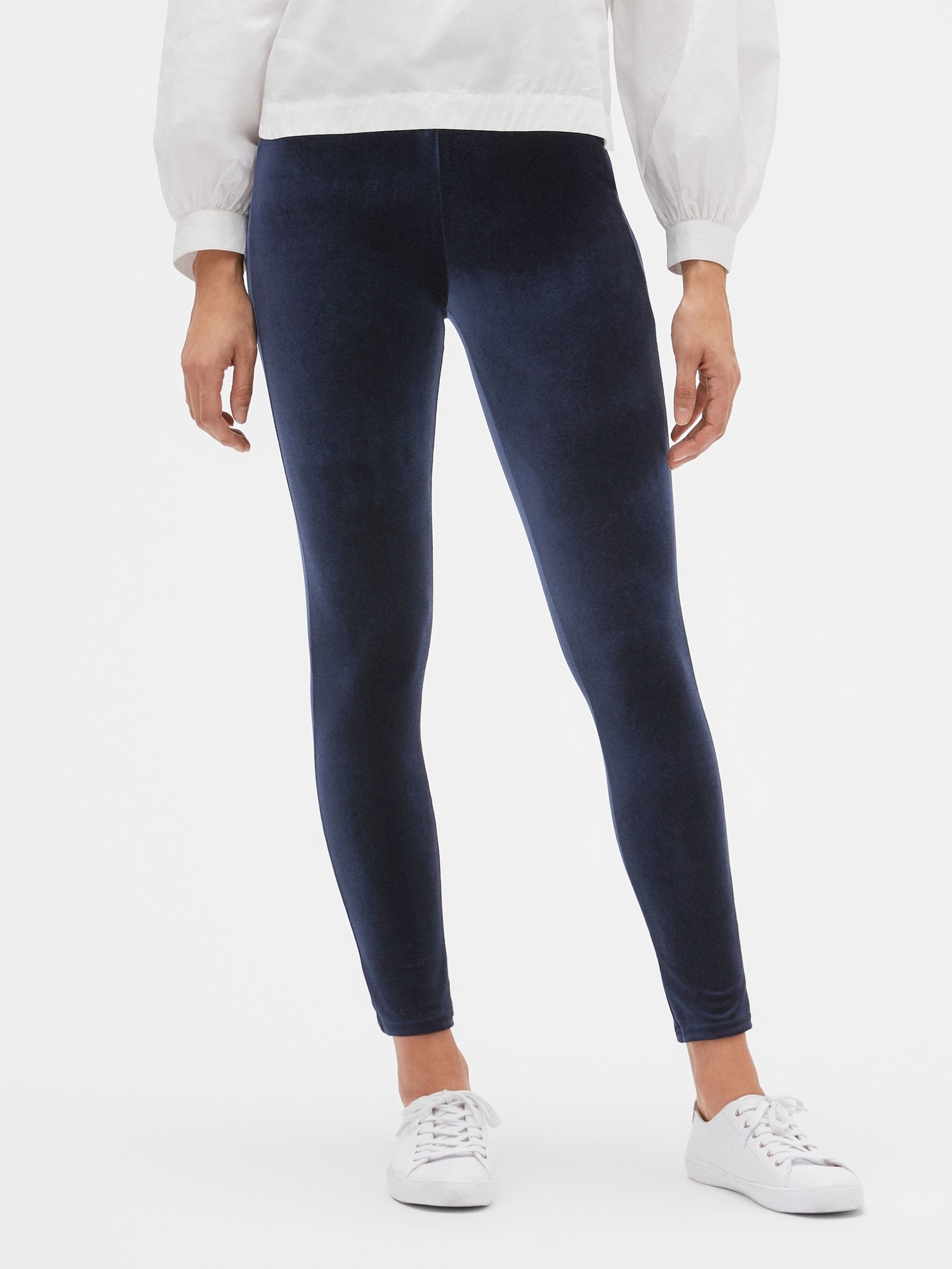 High Rise Velvet Leggings | Gap Factory