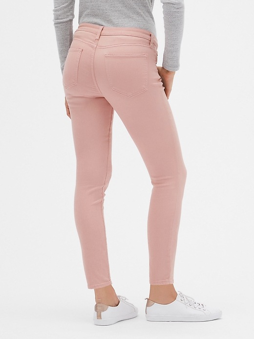Image number 2 showing, Mid Rise Colored Legging Skimmer Jeans