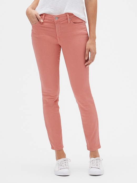 Image number 5 showing, Mid Rise Colored Legging Skimmer Jeans