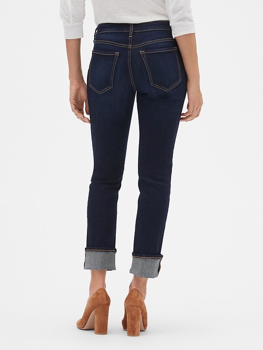 Image number 3 showing, Mid Rise Straight Cuff Jeans