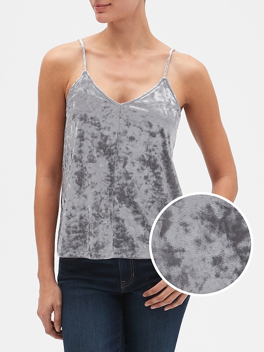 View large product image 1 of 1. Velvet Cami Tank Top