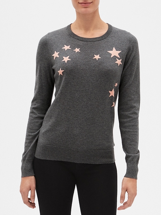 Image number 4 showing, Star Crewneck Pullover Sweater