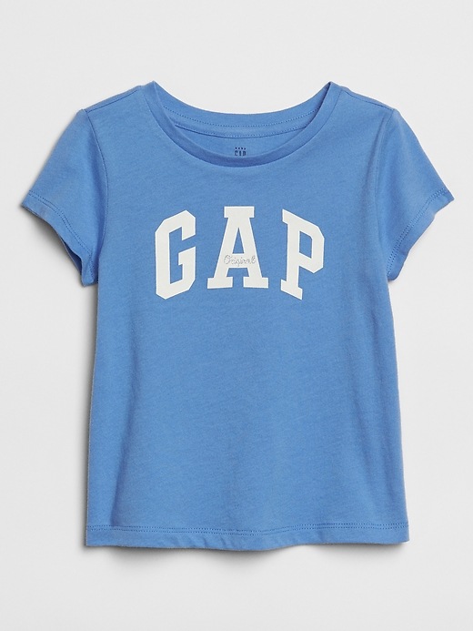 View large product image 1 of 1. Toddler Metallic Gap Logo Short Sleeve T-Shirt