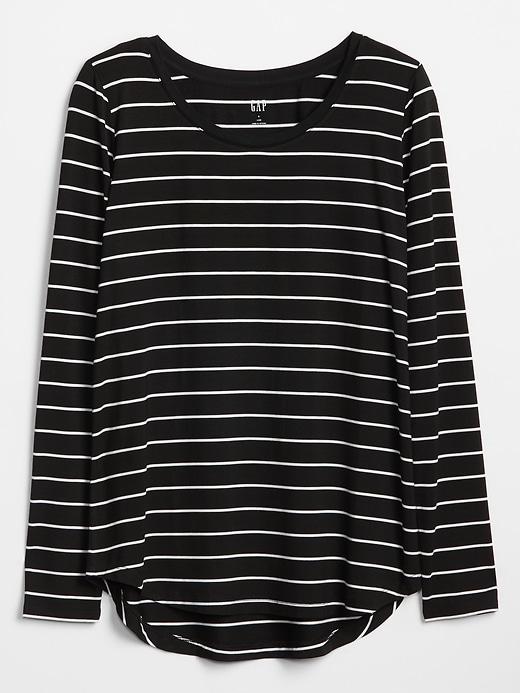 Image number 2 showing, Luxe Stripe Long-Sleeve T-Shirt