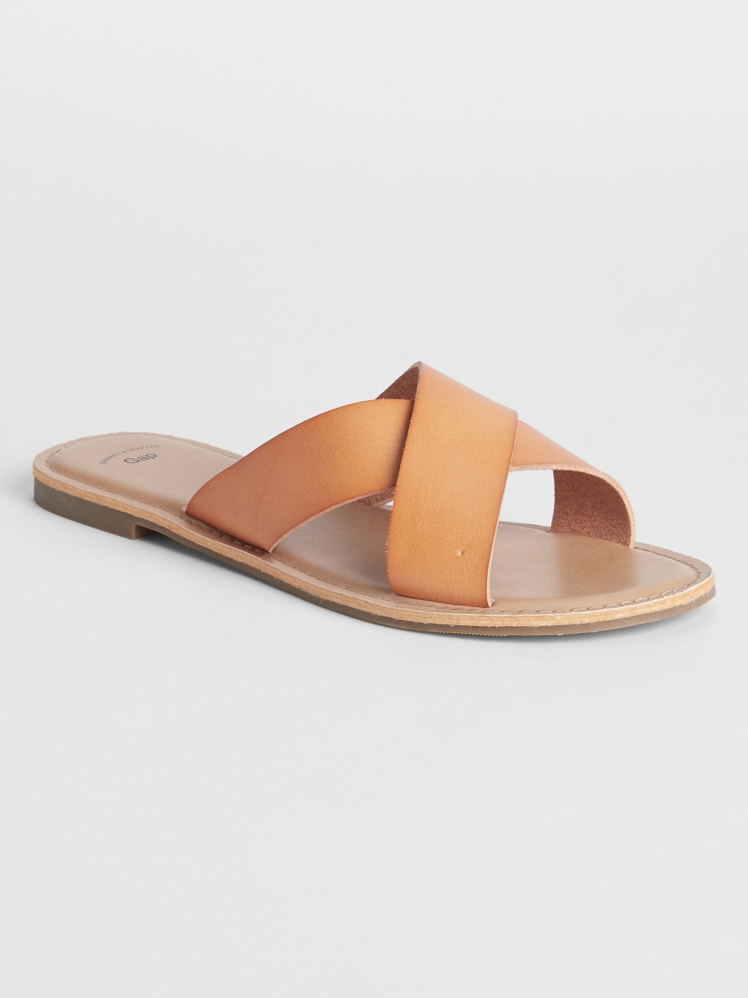 Crossover Strap Flat Sandals | Gap Factory