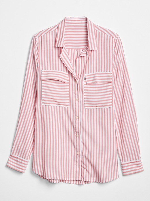 Image number 2 showing, Stripe Utility Boyfriend Shirt