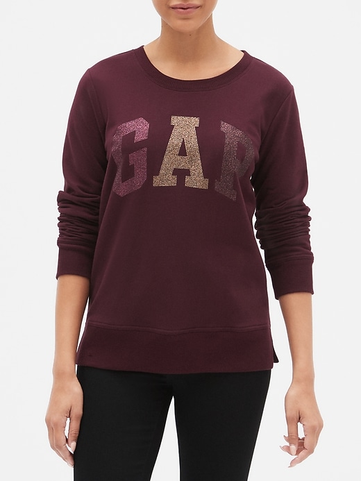 Image number 1 showing, Glitter Arch Logo Pullover Sweatshirt