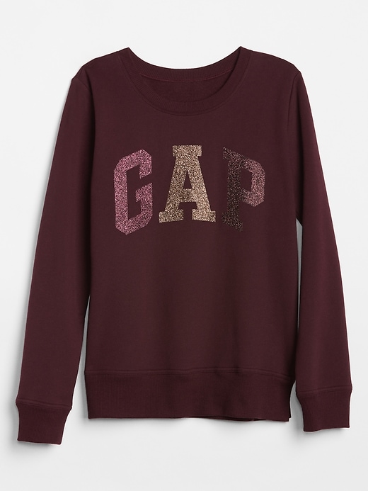 Image number 3 showing, Glitter Arch Logo Pullover Sweatshirt