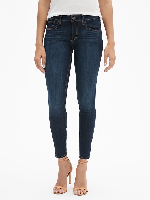 View large product image 2 of 3. Mid Rise Legging Skimmer Jeans