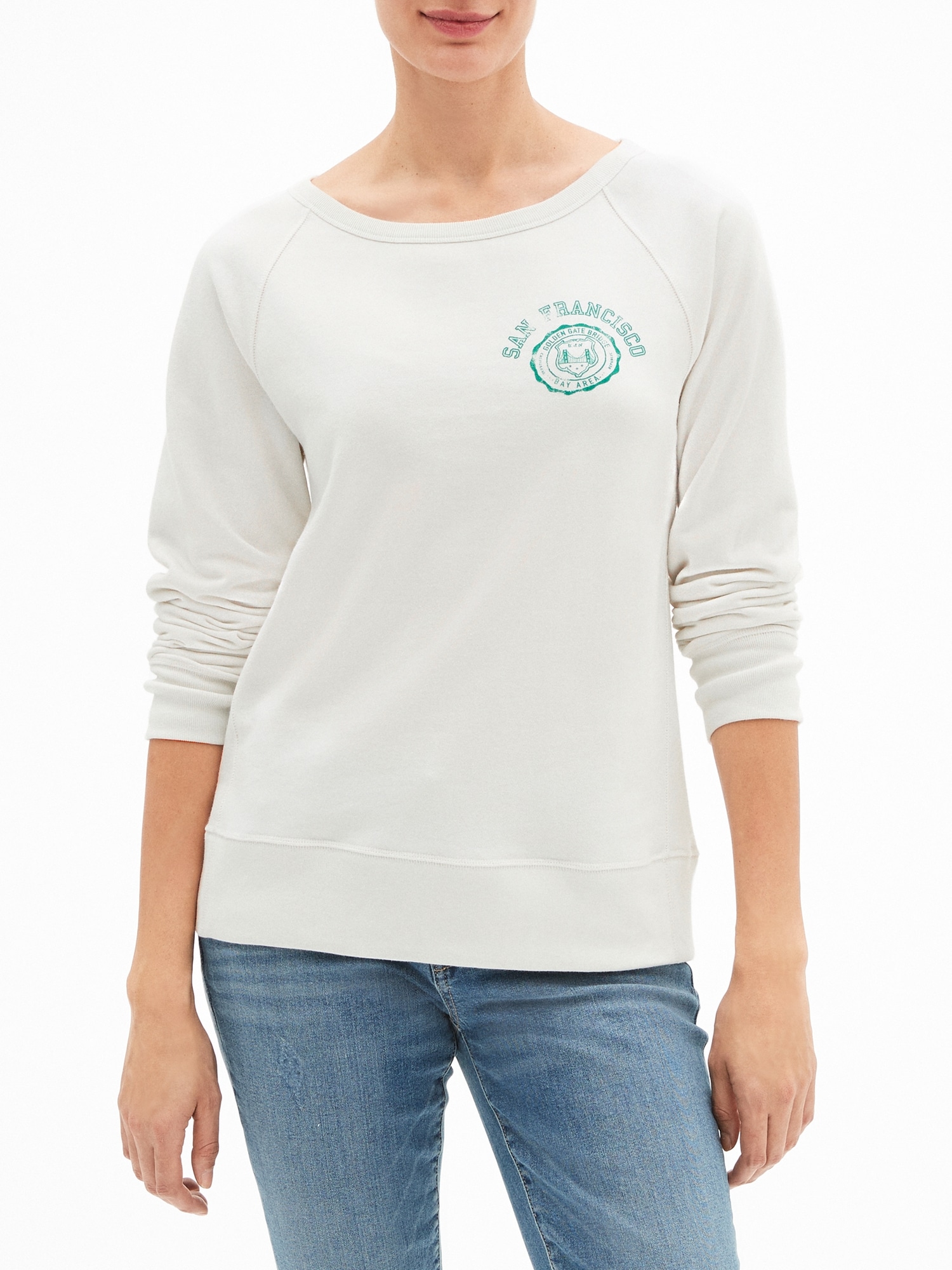 Vintage Soft Graphic Pullover Sweatshirt in French Terry Gap Factory