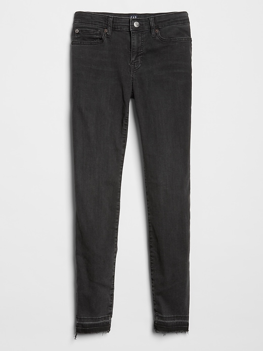 Image number 3 showing, Mid Rise Jeggings Skimmer with Raw-Hem
