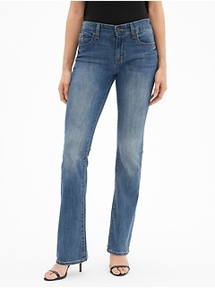 gap mid rise perfect boot jeans