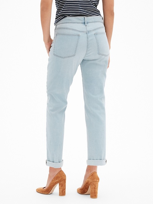 View large product image 2 of 3. Mid Rise Girlfriend Jeans