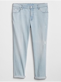 View large product image 3 of 3. Mid Rise Girlfriend Jeans