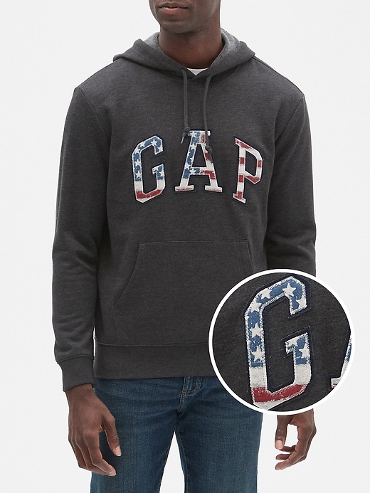 Image number 1 showing, Flag Gap Logo Hoodie