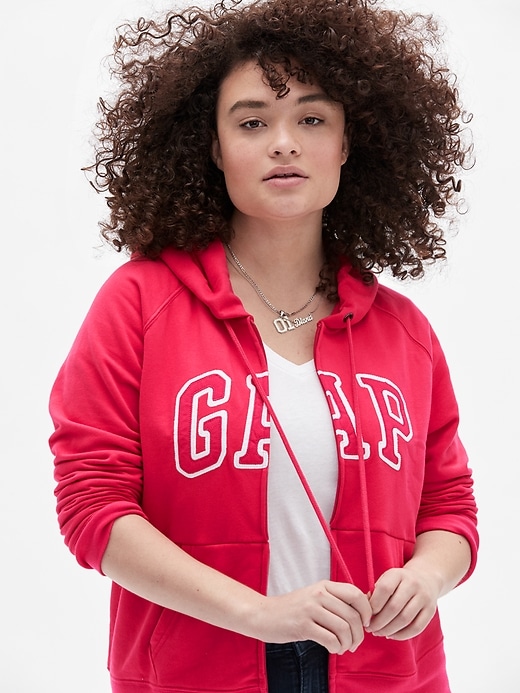 View large product image 1 of 2. Gap Logo Zip Hoodie
