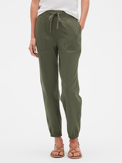 Image number 1 showing, TENCEL&#8482 Utility Joggers