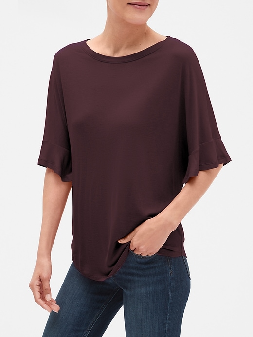 View large product image 1 of 1. Flutter Sleeve T-Shirt